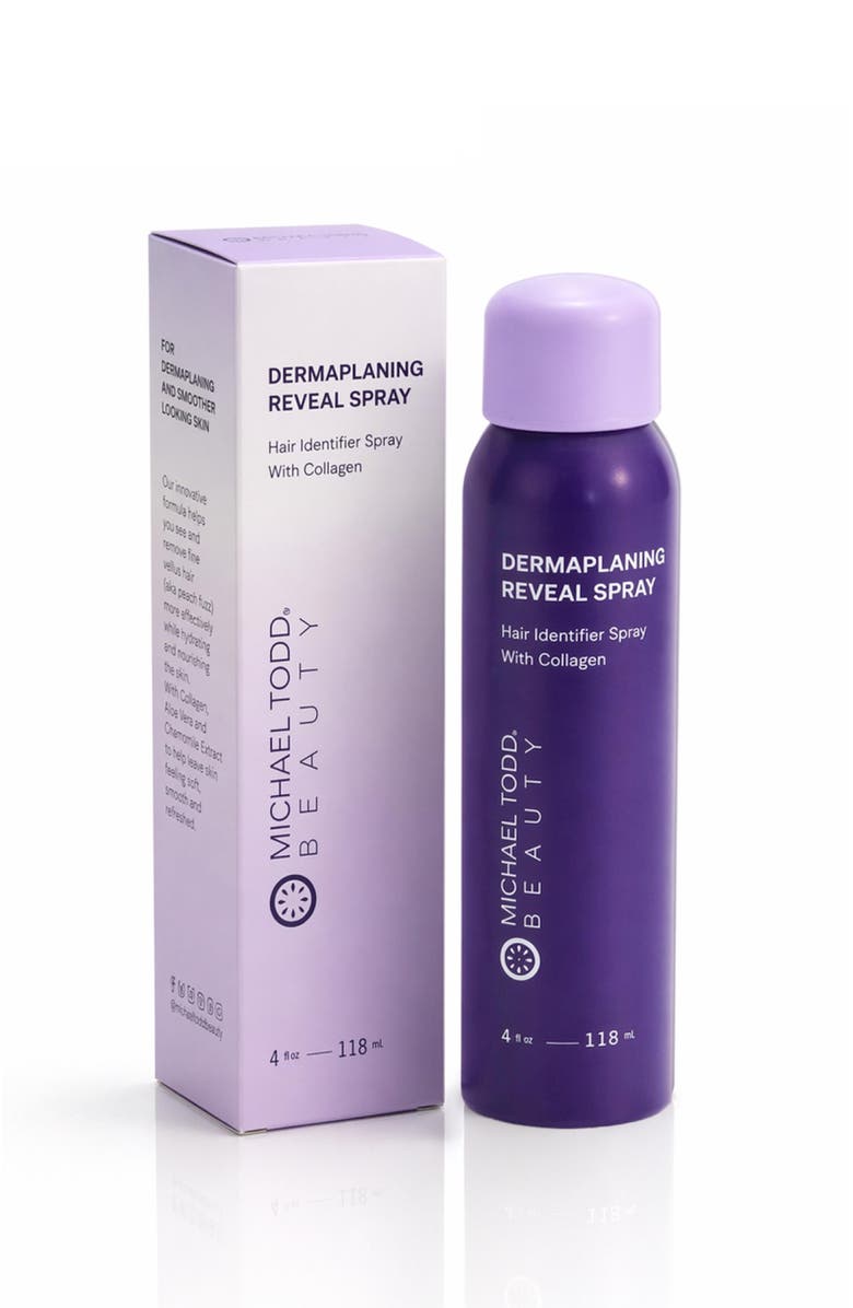 MICHAEL TODD BEAUTY Sonicsmooth Hair Identifier Spray for Dermaplaning, Alternate, color, Shade Between Blue And Red.
