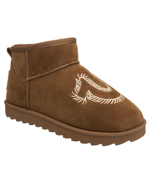 Dua Faux Suede Horseshoe Logo Boot