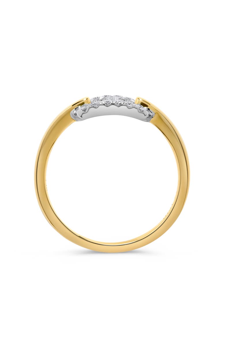 H.J. Namdar 14K Gold Diamond Mariner Link Ring, Alternate, color, Yellow Gold