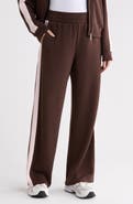 DKNY High Waist Wide Leg Side Stripe Pants