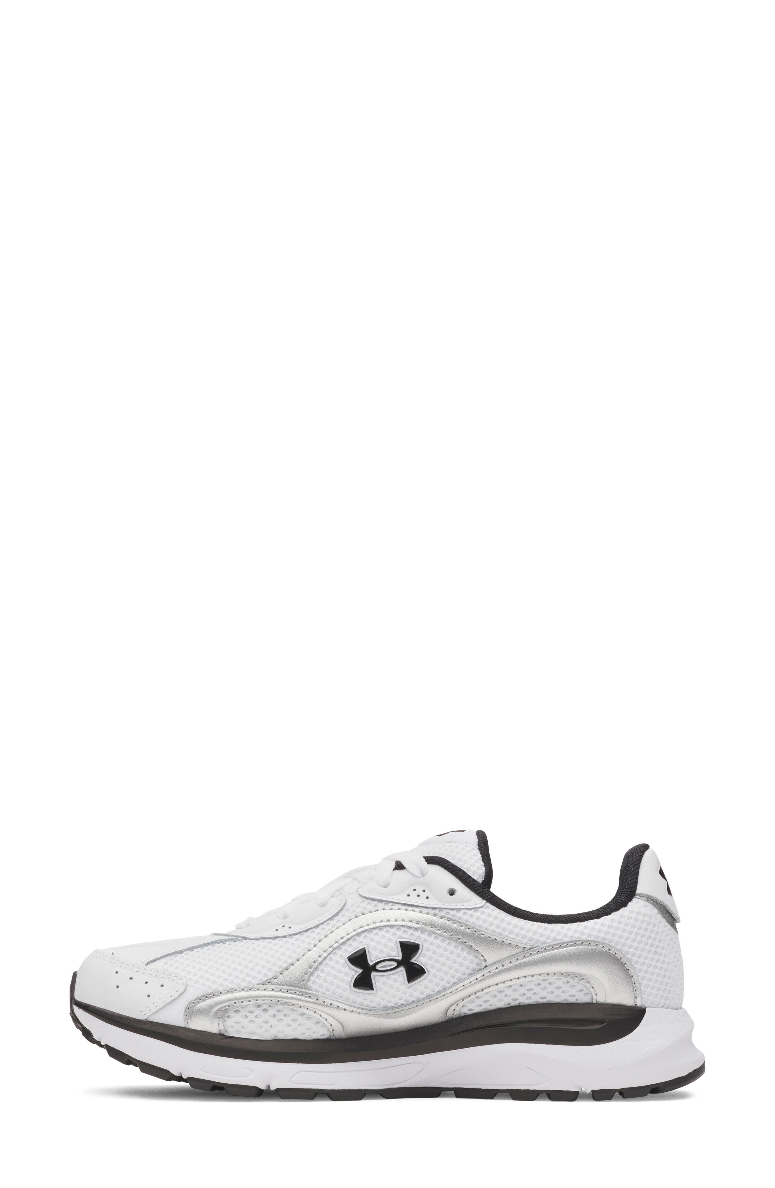 UA Tech Runner Sneaker, Alternate, color, WHITE / METALLIC SILVER