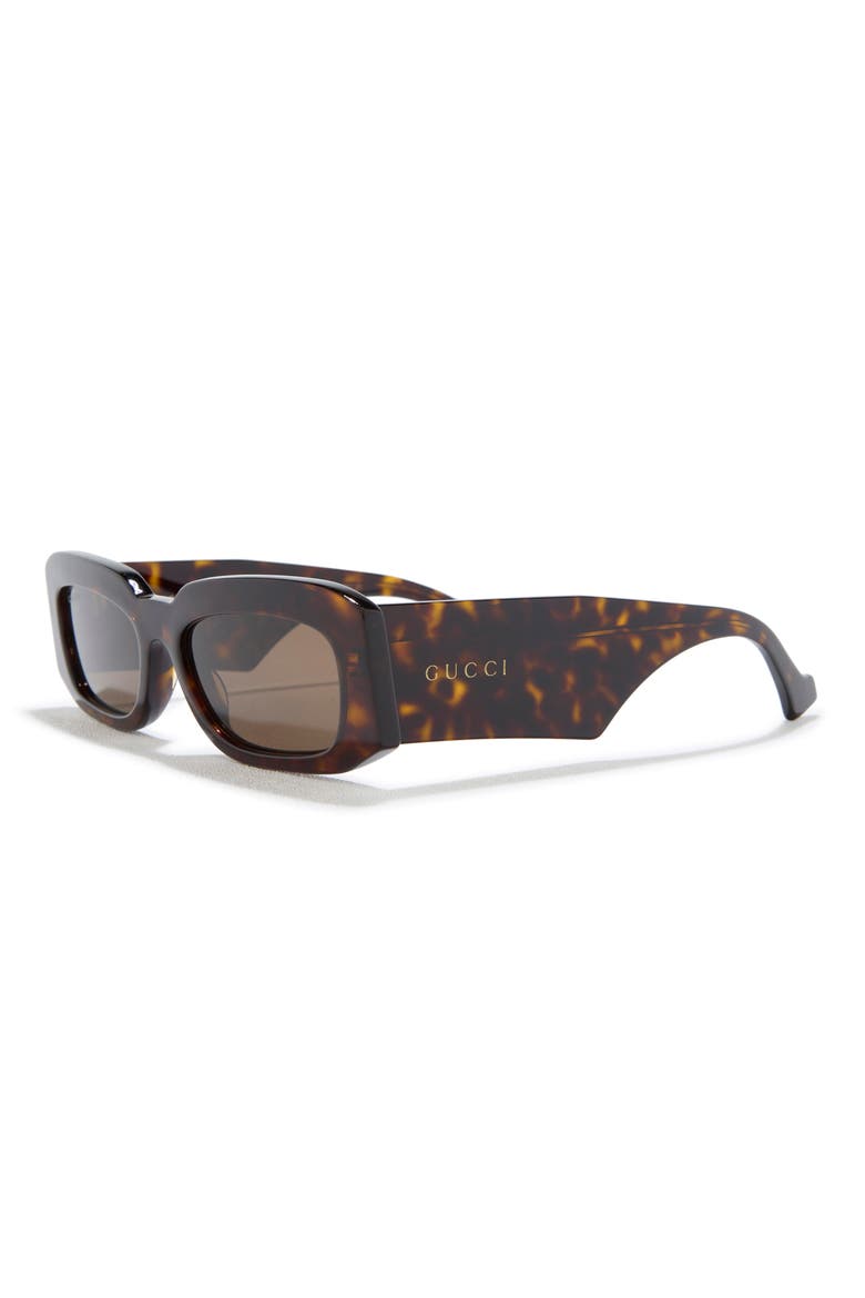54mm Rectangular Sunglasses, Alternate, color, HAVANA HAVANA BROWN