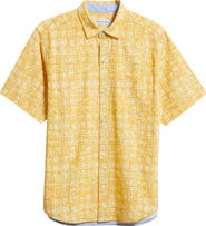 Tommy Bahama Coastal Ease Carrico Tiles IslandZone® Short Sleeve Button-Up Shirt
