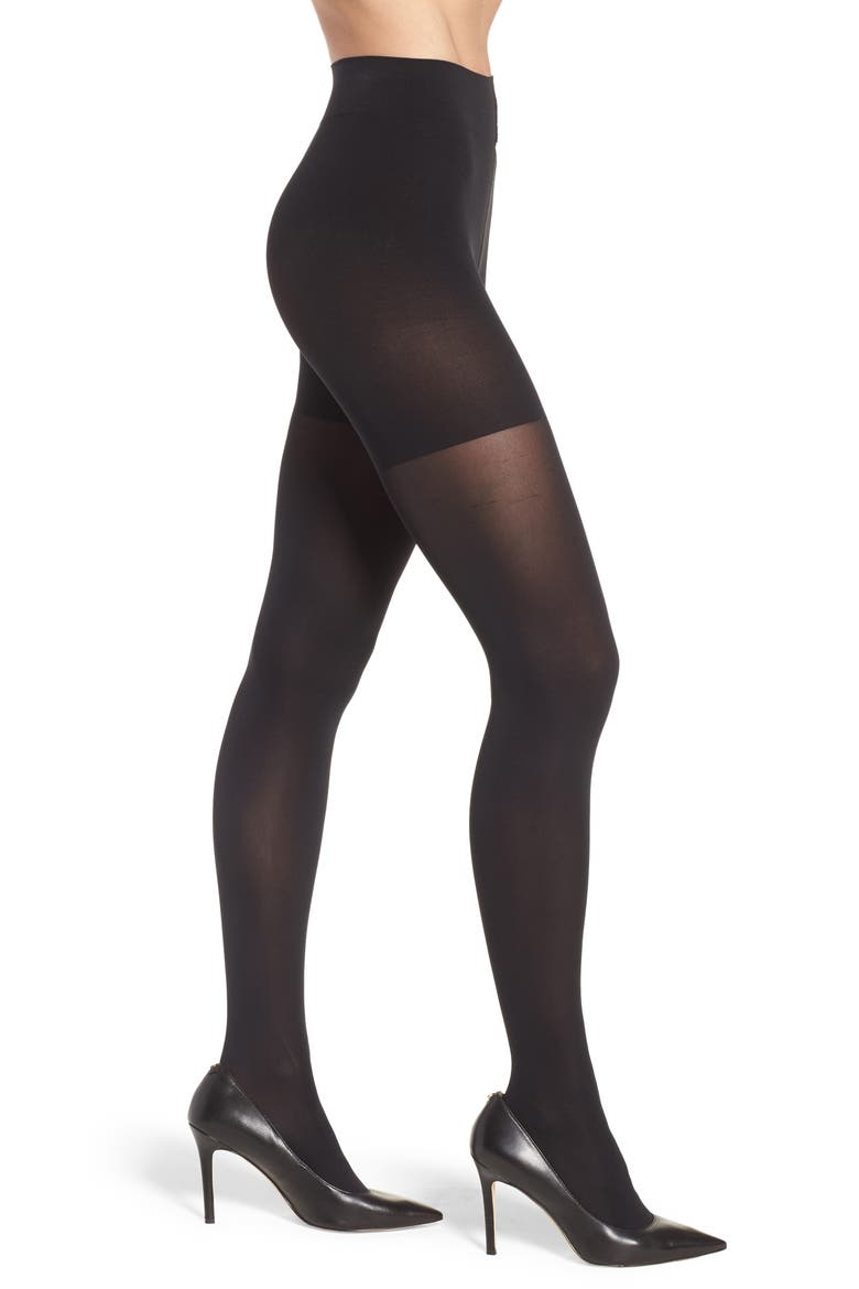 Tummy 66 Control Top Tights, Main, color, BLACK