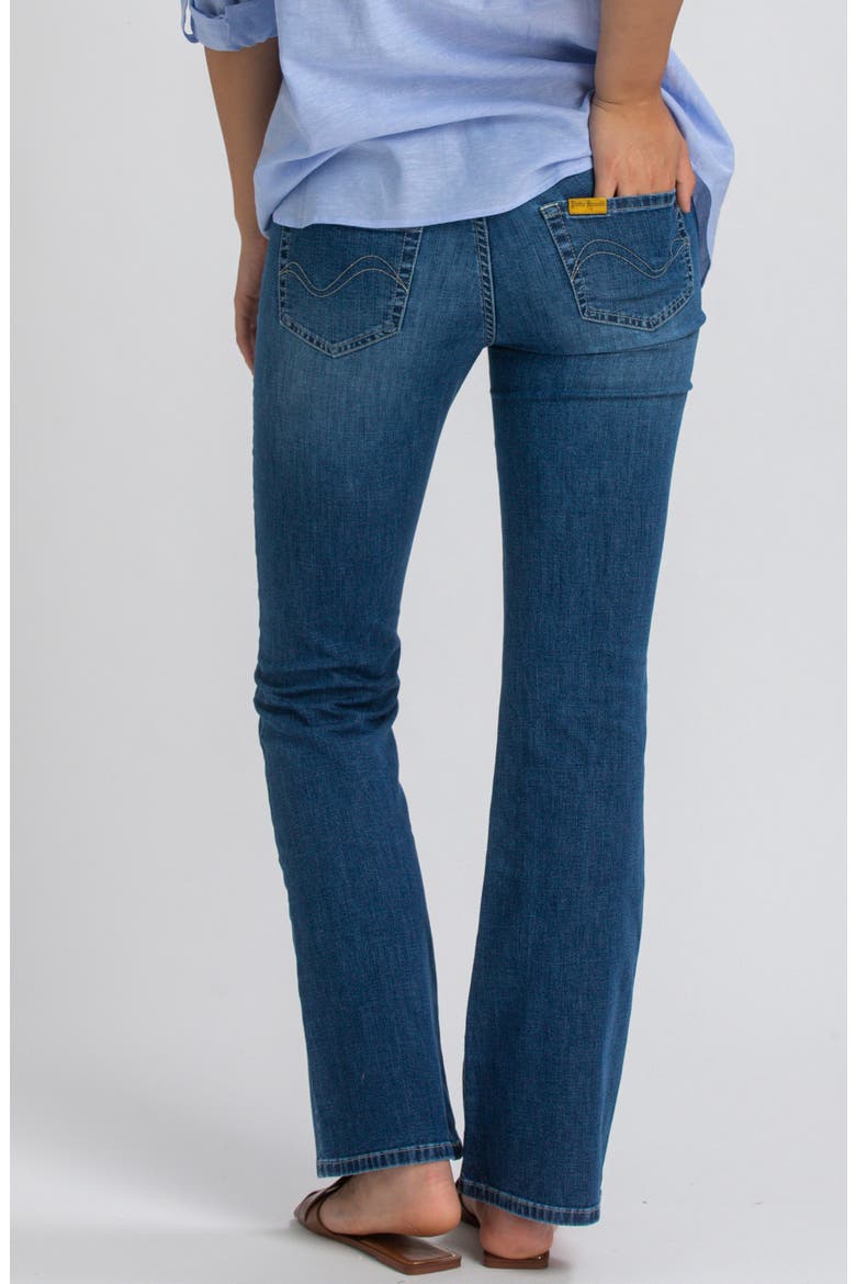 Over the Bump Flare Maternity Jeans, Alternate, color, BLUE