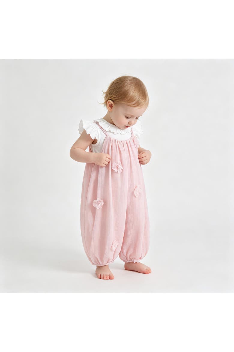 Romper & Top Set, Alternate, color, Pink