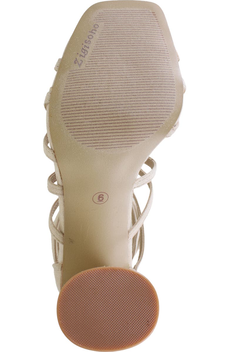 ZIGISOHO Cage Sandal, Alternate, color, Nude Suede