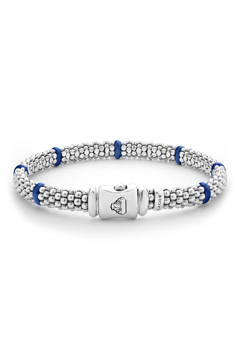 Blue Caviar Ceramic Station Rope Bracelet, Alternate, color, MARINE