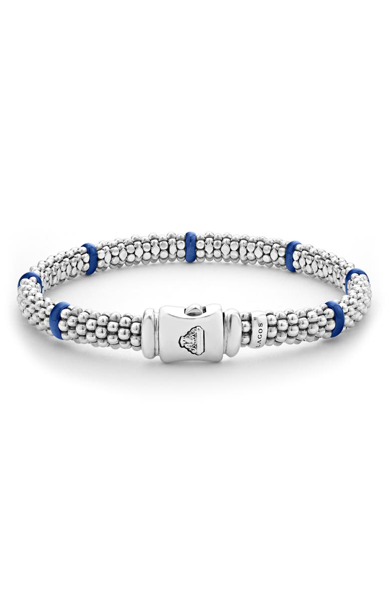 LAGOS Blue Caviar Ceramic Station Rope Bracelet, Alternate, color, Marine