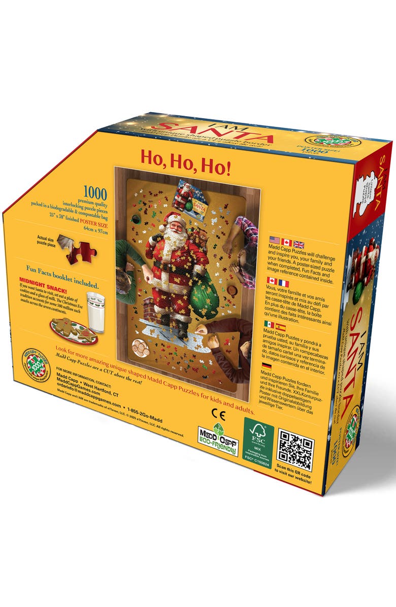 Madd Capp I Am Santa 1000 Piece Jigsaw Puzzle, Alternate, color, Multicolored