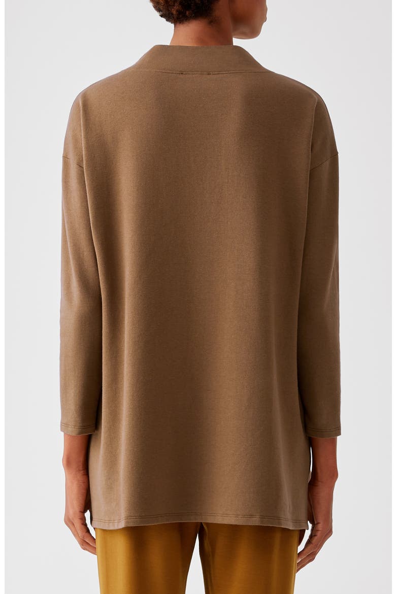 Funnel Neck Tunic Sweater, Alternate, color, HAZEL