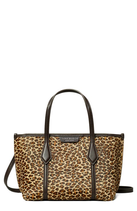 Mini Perry Leopard Genuine Calf Hair Tote