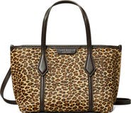 Tory Burch Mini Perry Leopard Genuine Calf Hair Tote