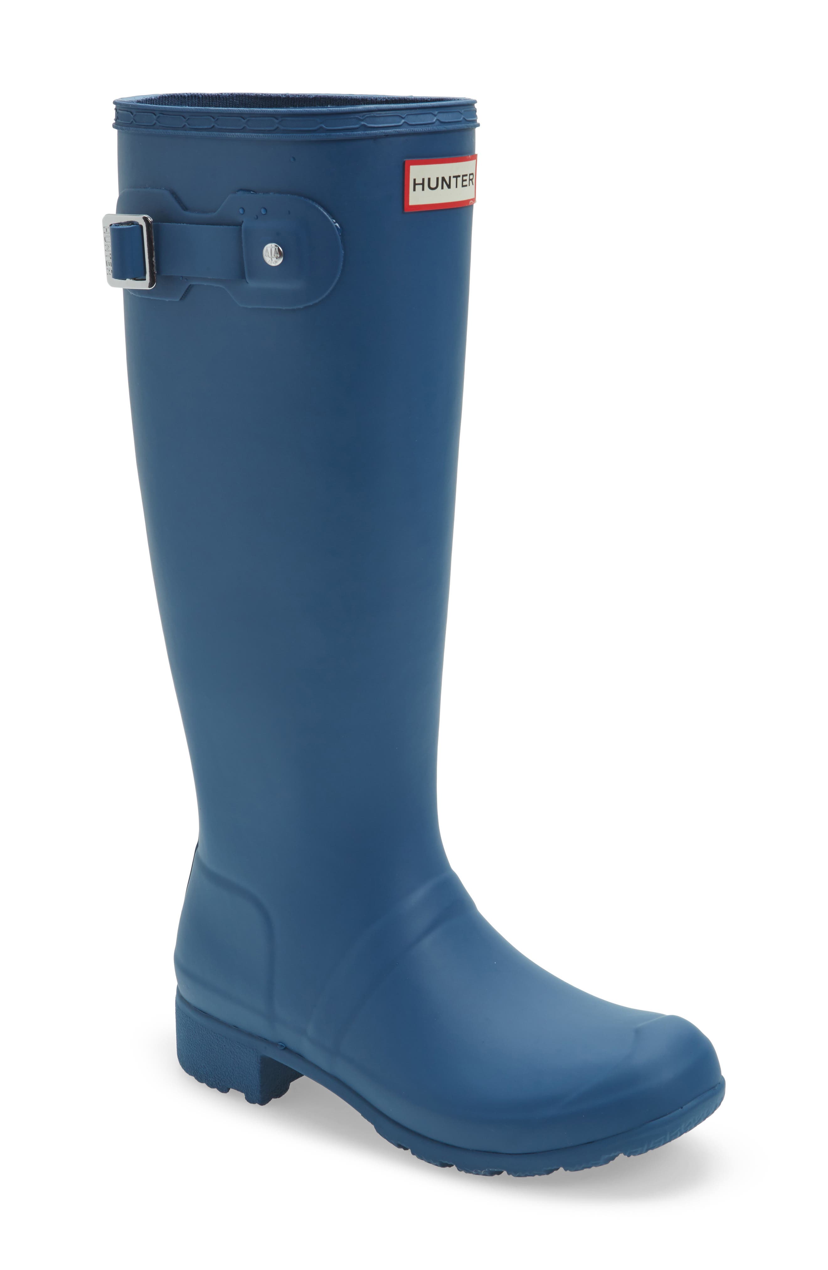 'Tour' Packable Rain Boot, Main, color, DARK EARTH BLUE