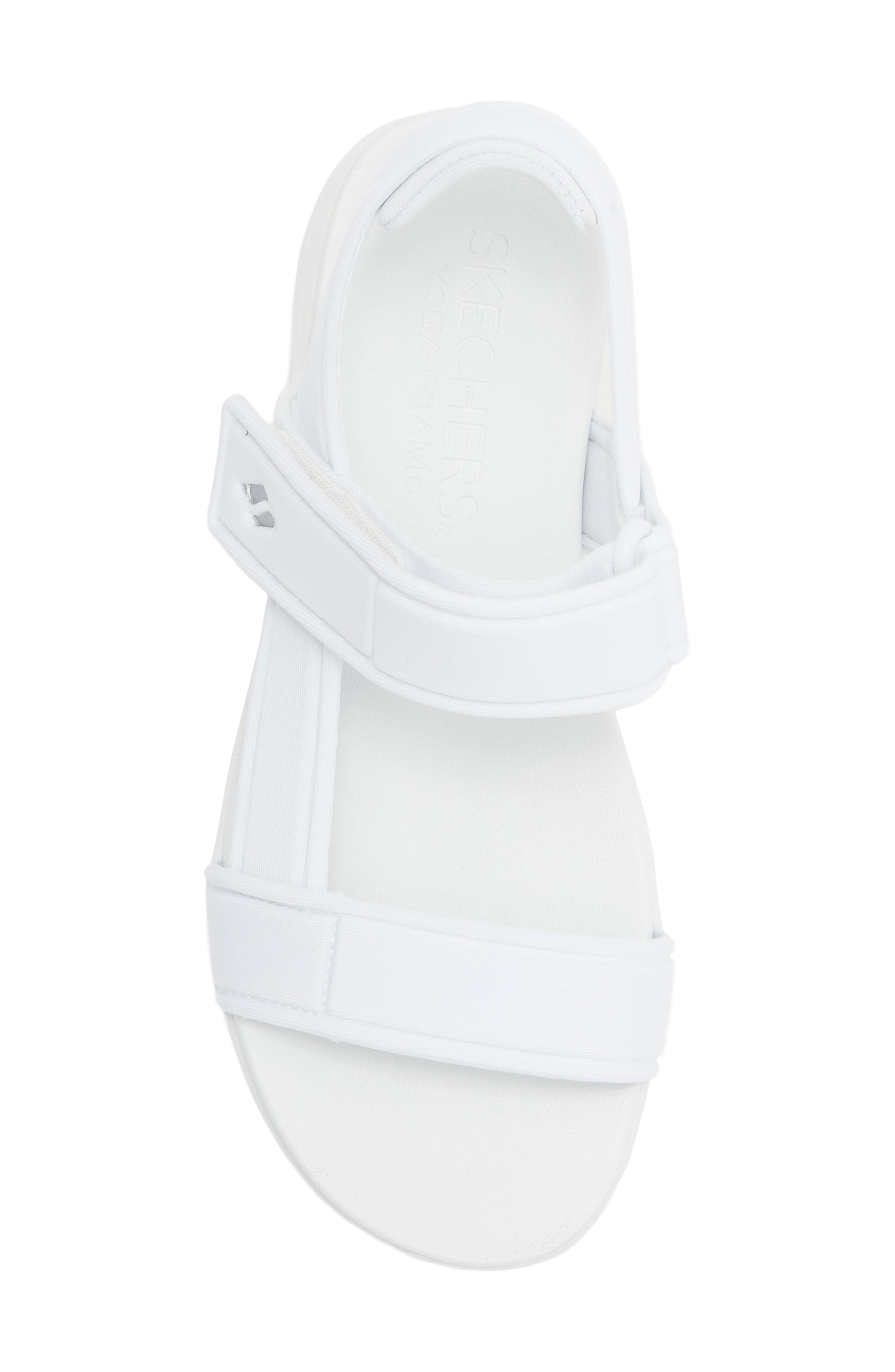SKECHERS Summer Stand2 Sandal, Alternate, color, White