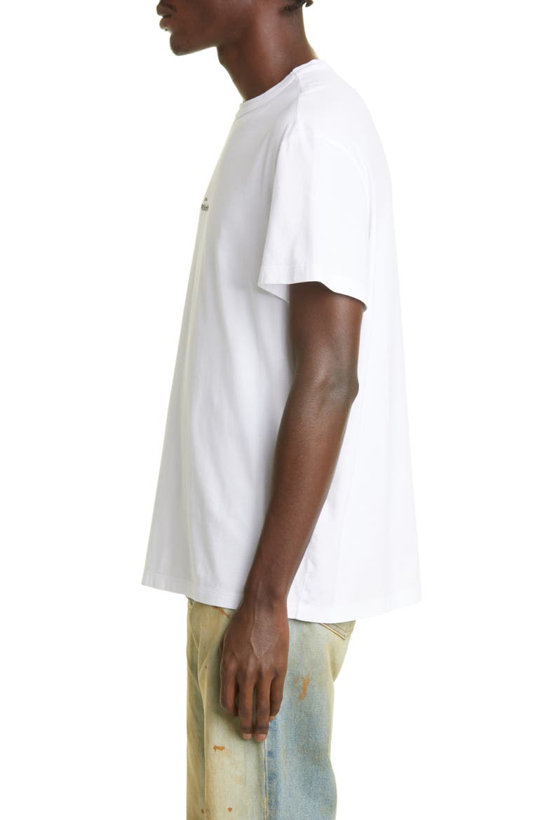 Upside Down Cotton Logo T-Shirt, Alternate, color, WHITE X BLACK