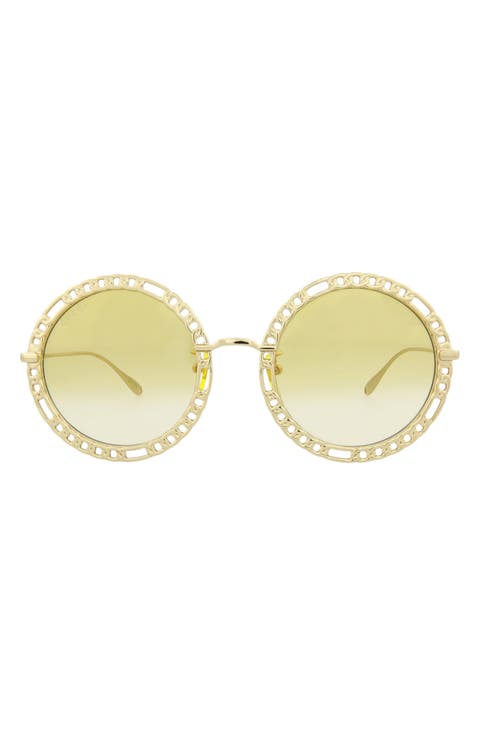 53mm Round Chain Link Sunglasses