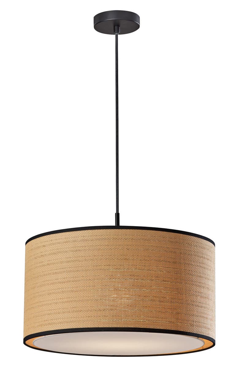 ADESSO LIGHTING Harvest Large Pendant Light, Main, color, Black