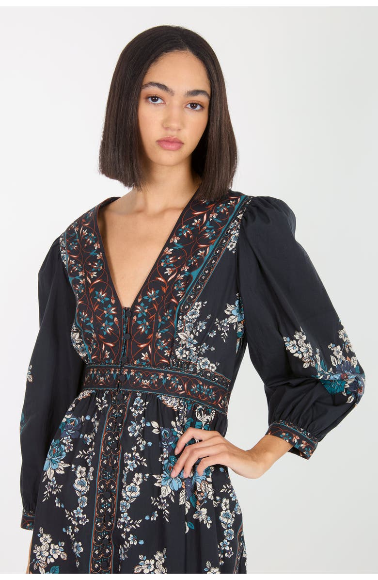Super Natural by Secret Mission Zaria Dress, Alternate, color, Dark Navy Floral