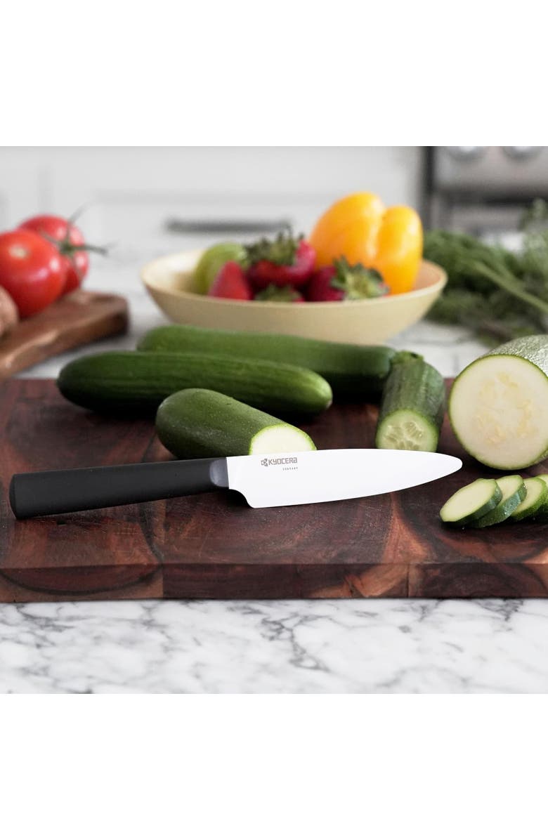 Kyocera INNOVATIONwhite<sup>®</sup> 4.5-Inch Ceramic Utility Knife, White Blade, Alternate, color, Black