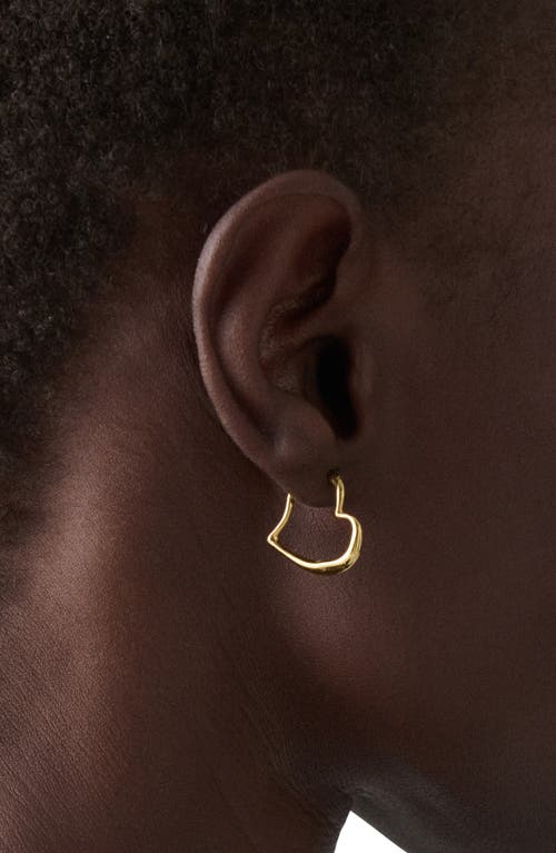 Kate Spade New York Heart Huggie Hoop Earrings In Gold