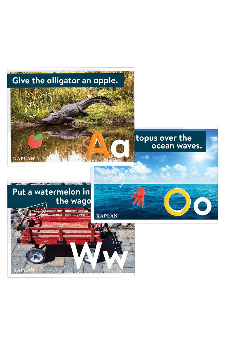 Kaplan Early Learning Company Dough Literacy Mats - Set of 26, Alternate, color, Multicolor