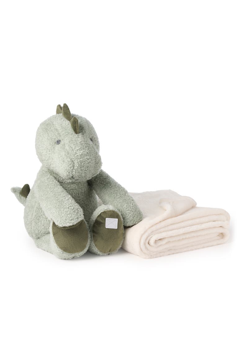Dinosaur Bedtime Huggie Plush Toy, Alternate, color, SAGE GREEN
