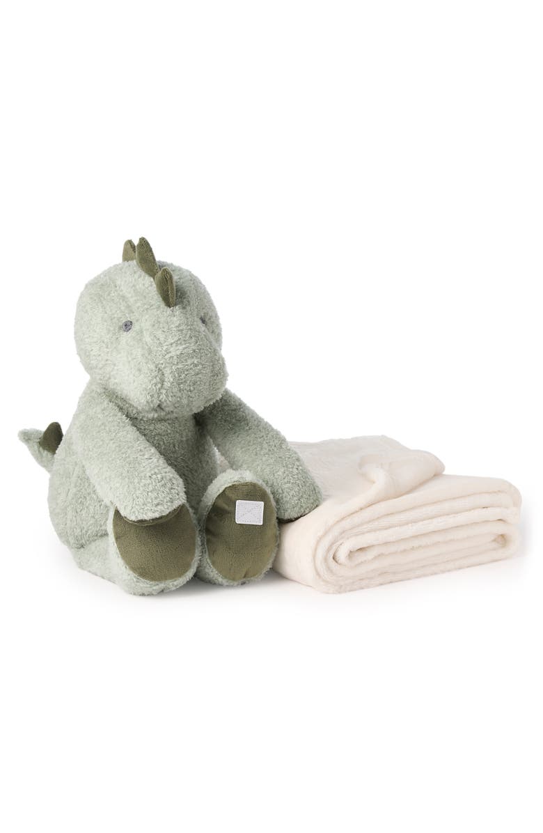 Elegant Baby Dinosaur Bedtime Huggie Plush Toy, Alternate, color, Sage Green