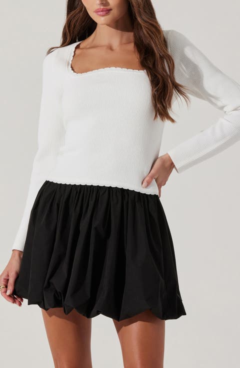 Scallop Trim Rib Top