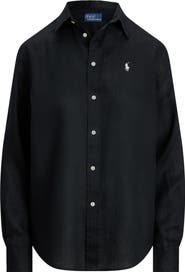Polo Ralph Lauren Classic Fit Linen Button-Up Shirt