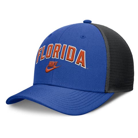 Men's Nike Royal/Black Florida Gators Legacy Arch Rise Performance Trucker Adjustable Hat