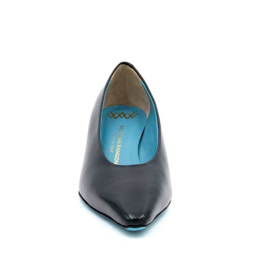 Valentina Rangoni Vera Block Heel Pump In Black Mousse