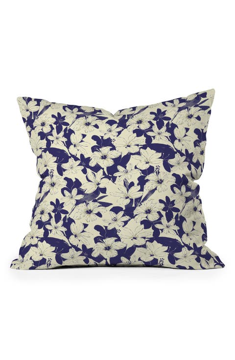 Modern Abstract Print Throw Pillow