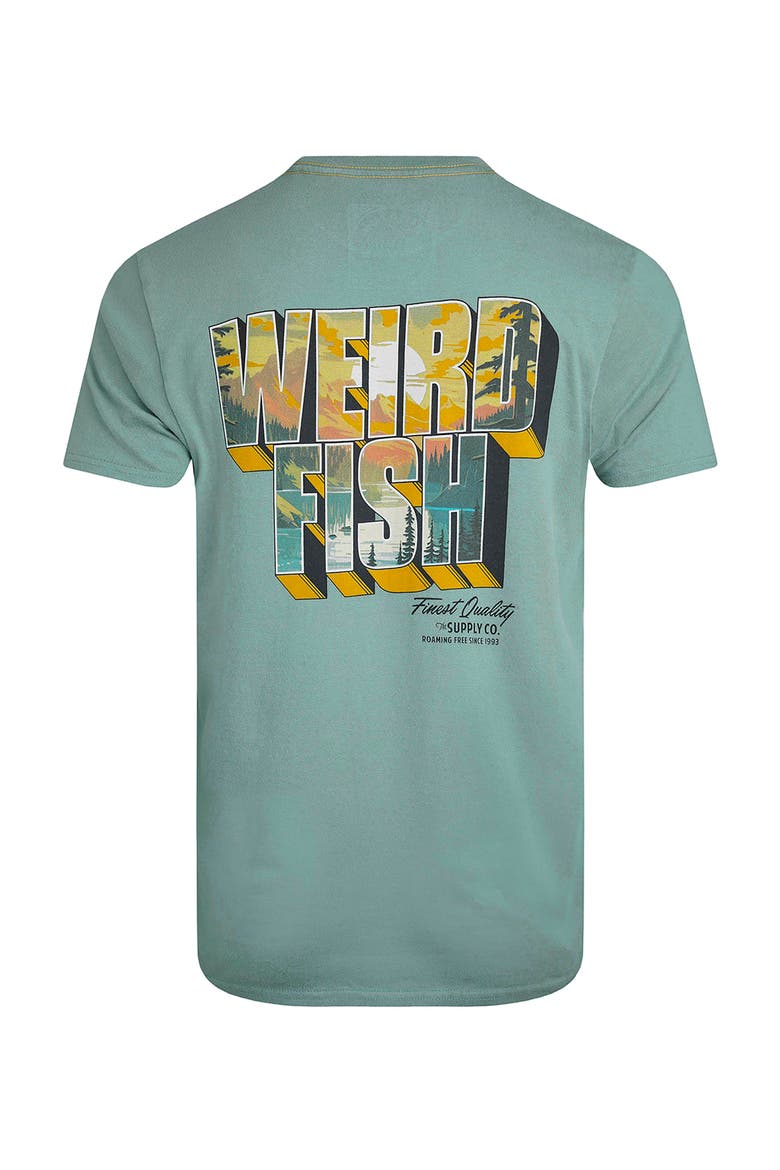 Wild Life Back Print Graphic T-Shirt, Alternate, color, Mineral Blue