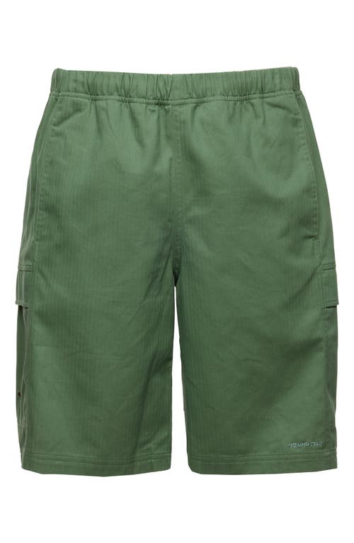 Round Two Cotton Herringbone Cargo Shorts