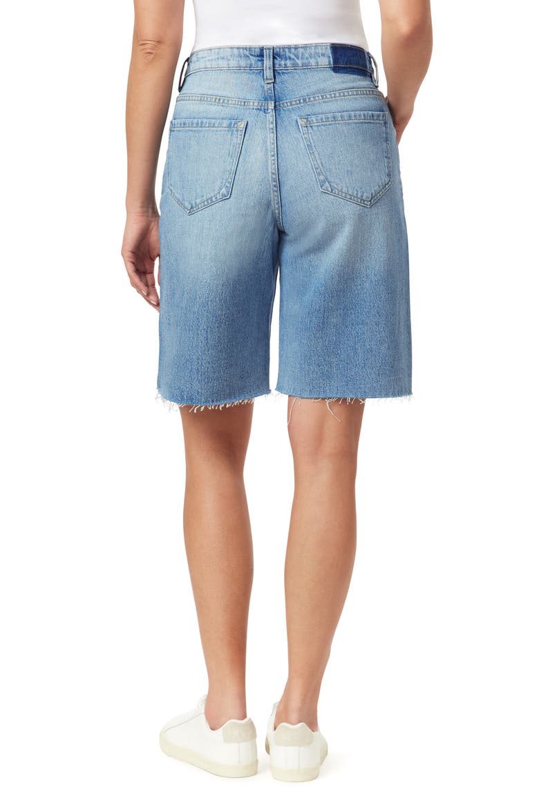 Relaxed Fit Raw Hem Denim Shorts, Alternate, color, PORTLAND
