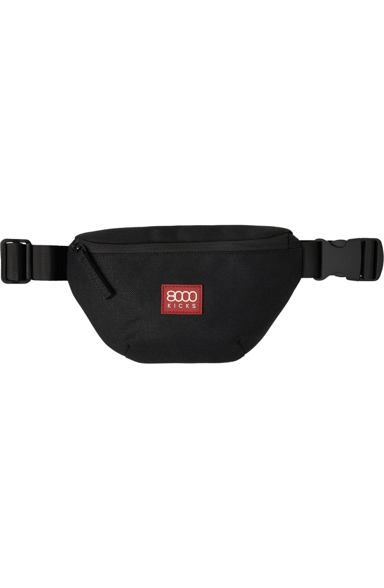 8000Kicks Hemp Fanny Pack, Main, color, Black