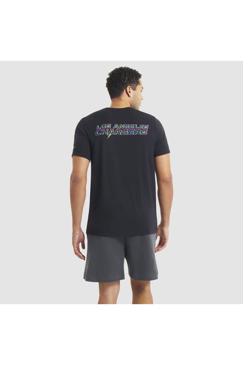 Men's Nike Black Los Angeles Chargers 2025 NFL Crucial Catch Tri-Blend Dri-FIT T-Shirt, Alternate, color, Black