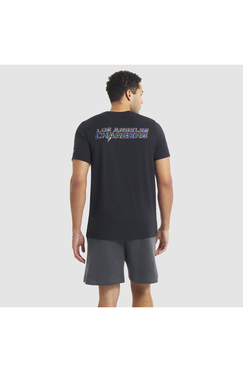 Nike Men's Nike Black Los Angeles Chargers 2025 NFL Crucial Catch Tri-Blend Dri-FIT T-Shirt, Alternate, color, Black