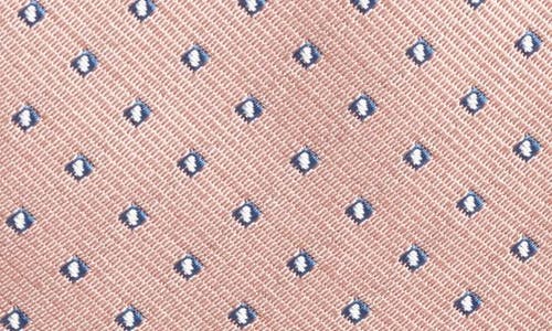 Hugo Boss Boss Micropattern Silk Blend Tie In Light Pink