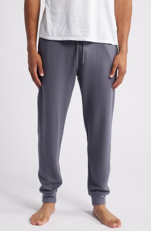 Daniel Buchler Waffle Texture Lounge Joggers in Grey 