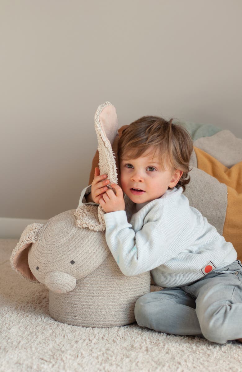 Lorena Canals Rita The Rabbit Basket, Alternate, color, Natural