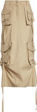 Acne Studios Ilanta Cotton Blend Cargo Skirt