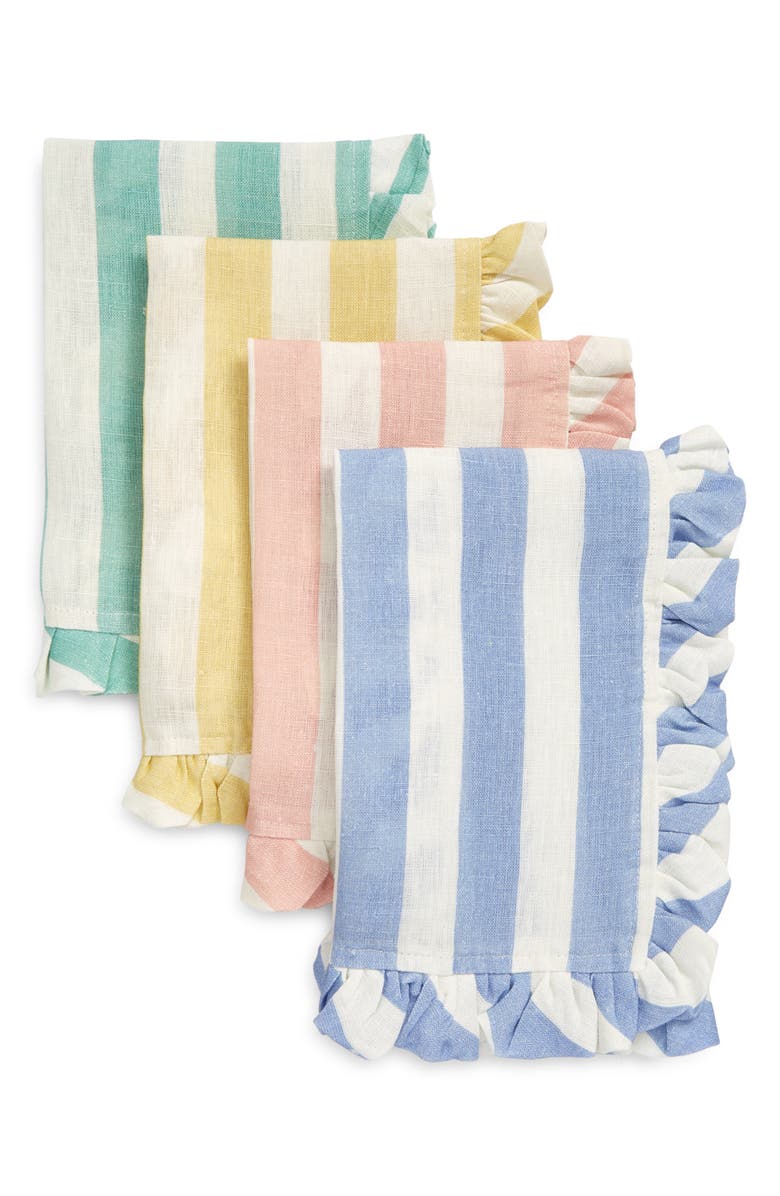 Meri Meri Set of 4 Linen Napkins, Main, color,