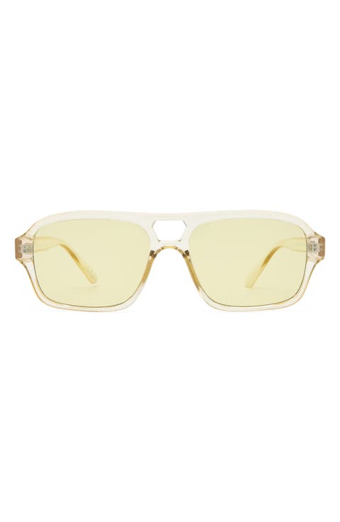 Gender Inclusive Valeon 56mm Square Aviator Sunglasses