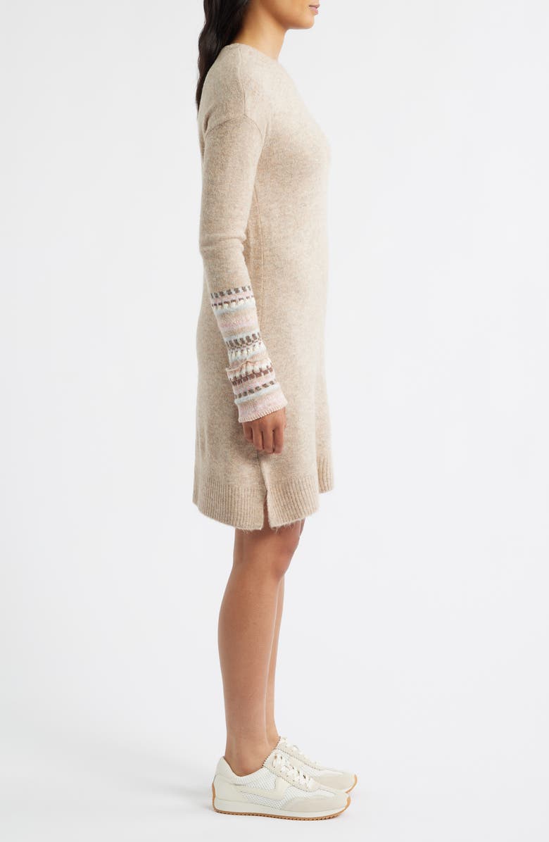 Hatley Sadie Long Sleeve Sweater Minidress, Alternate, color, Oatmeal