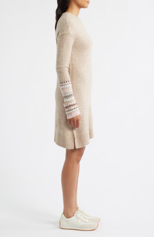 Hatley Sadie Long Sleeve Sweater Minidress In Neutral