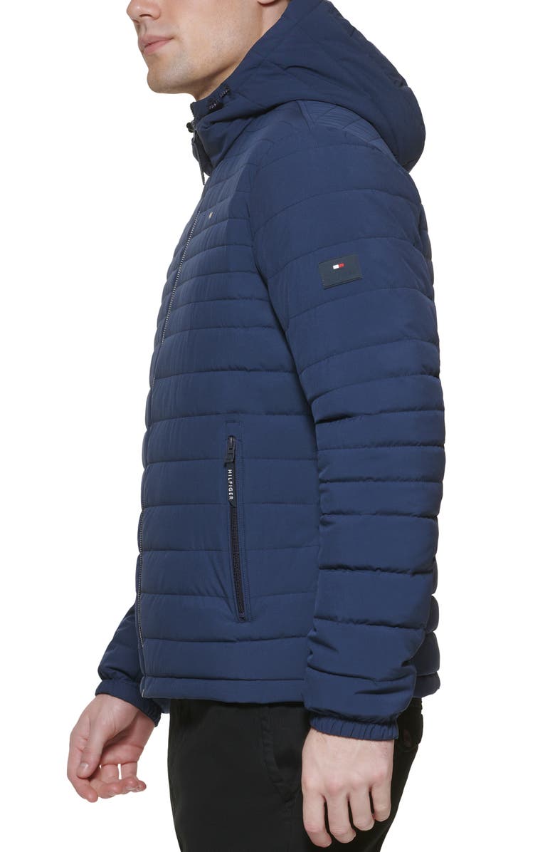Tommy Hilfiger Quilted Zip Jacket, Alternate, color, Midnight