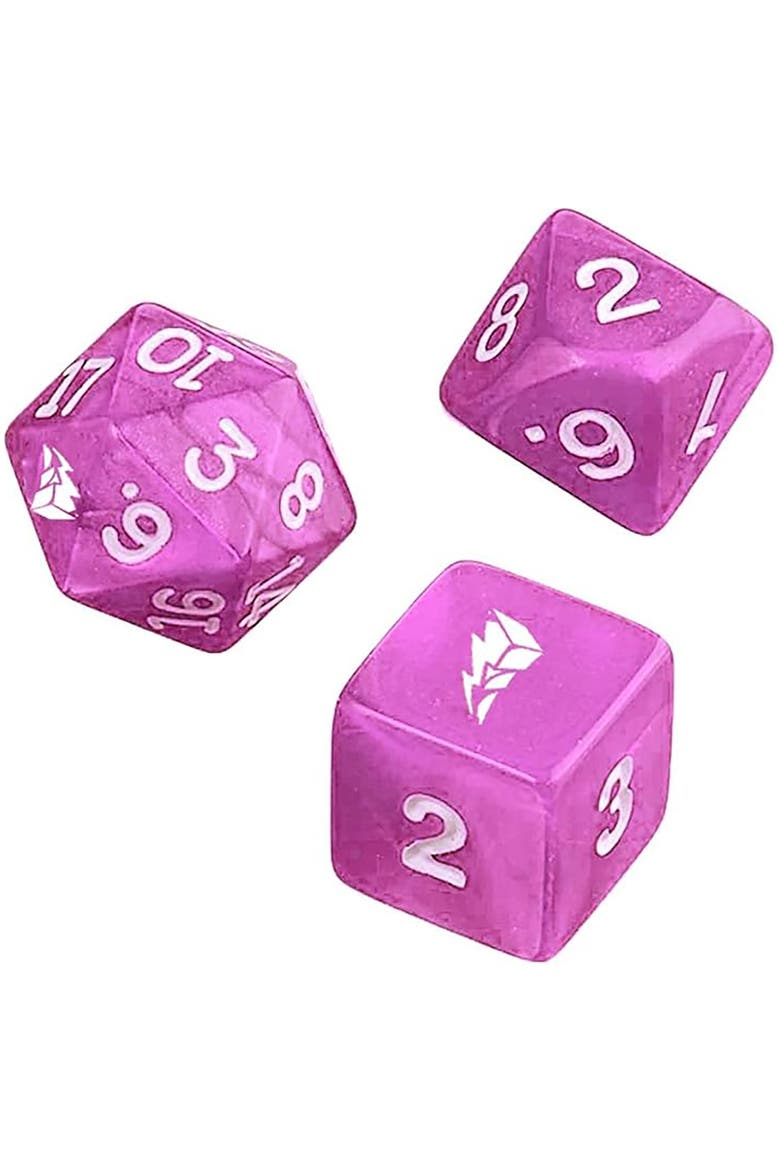Power Rangers Roleplaying Game Pink Dice Set, Alternate, color, Pink