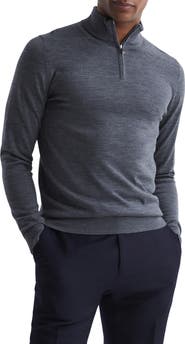 Reiss Blackhall Quarter Zip Wool Sweater